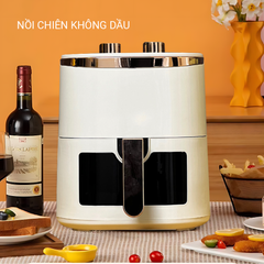 Nồi Chiên Không Dầu 8 Lít Mishio MK391 - Dung Tích Khổng Lồ, Nướng Nguyên Con Gà, Giá Cực Rẻ