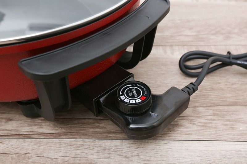 Nồi Lẩu Điện 2 Ngăn Mishio Mk112 5L - Màu Đỏ