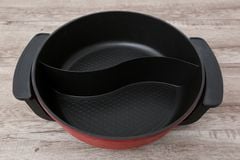 Nồi Lẩu Điện 2 Ngăn Mishio Mk112 5L - Màu Đỏ