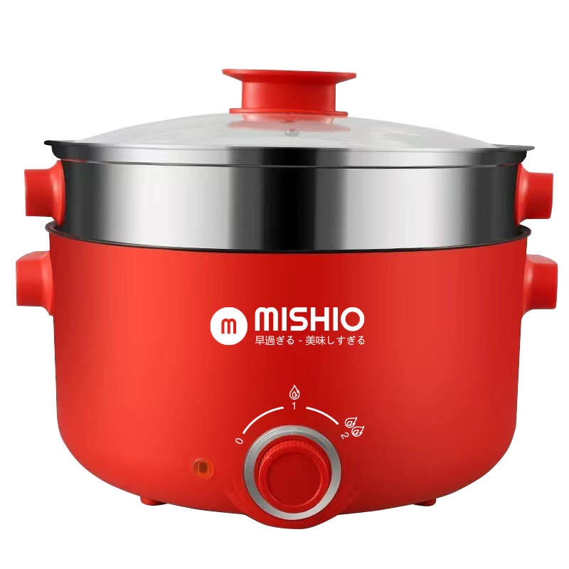 Nồi Lẩu Điện 4L Mishio MK328 có xửng hấp