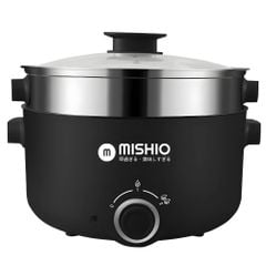 Nồi Lẩu Điện 4L Mishio MK328 có xửng hấp