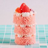 Mẫu strawberry cake 3 tầng, hương strawberry vanilla, 280g