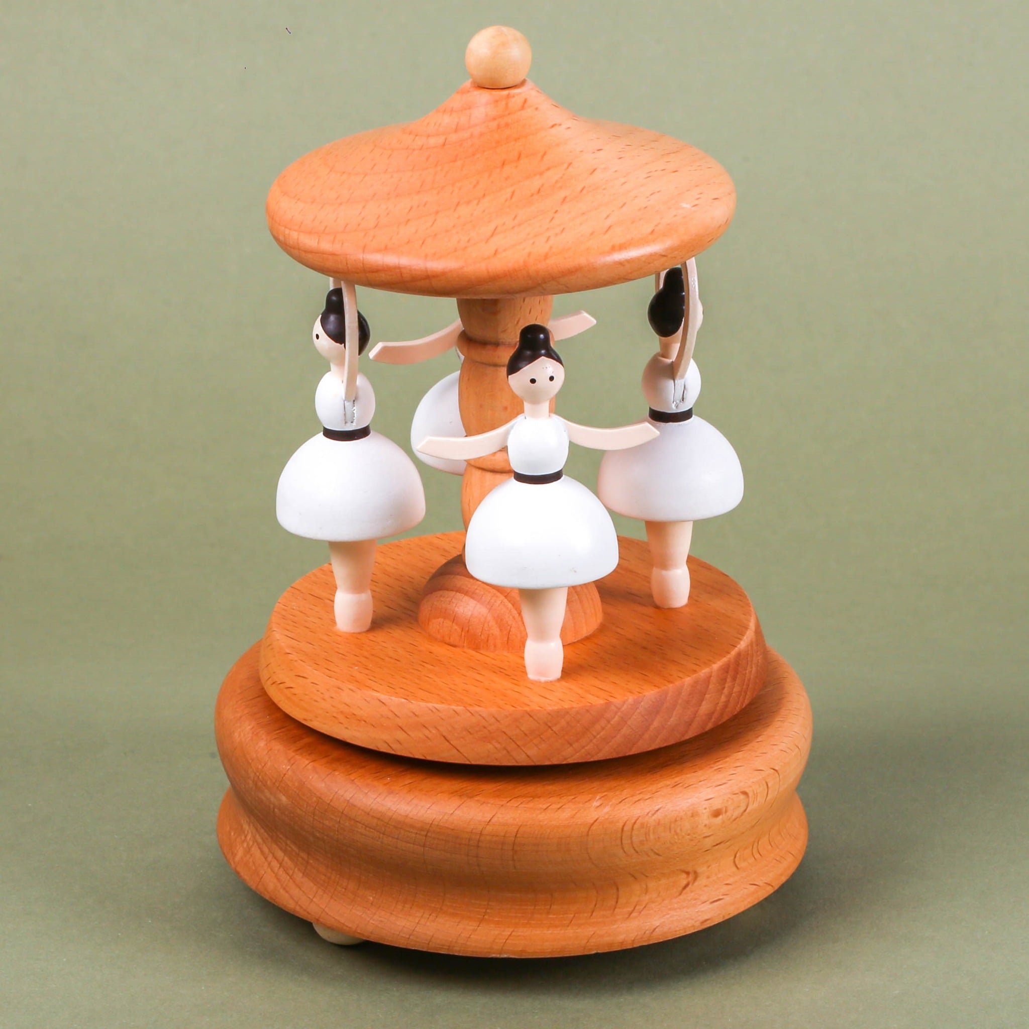 Hộp nhạc gỗ handi craft, size lớn, hộp, Dalat Retro