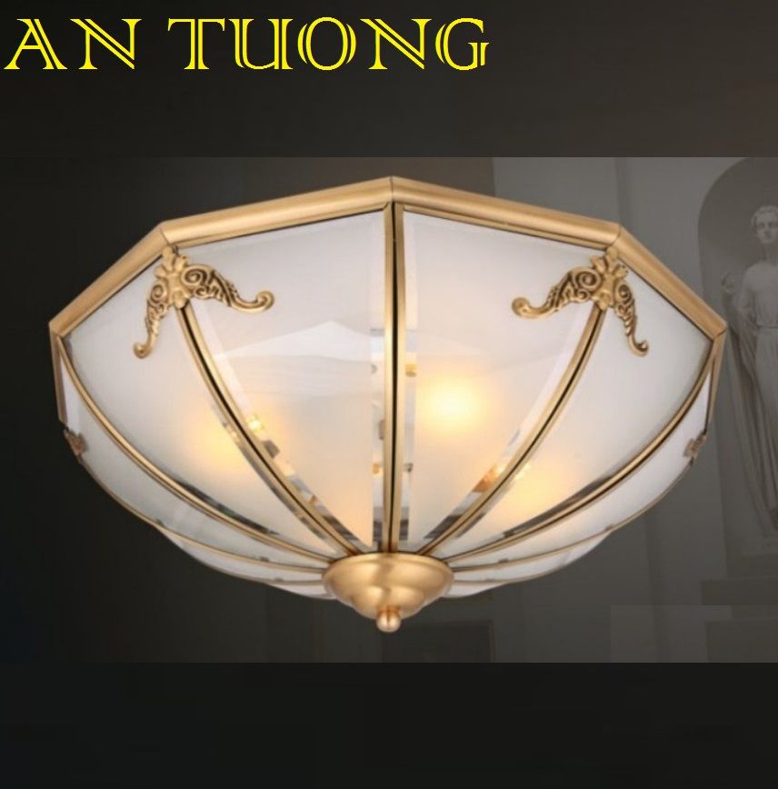 đèn đồng ban công cổ điển, đèn đồng ốp trần ban công, trang trí ban công cổ điển tân cổ điển 02