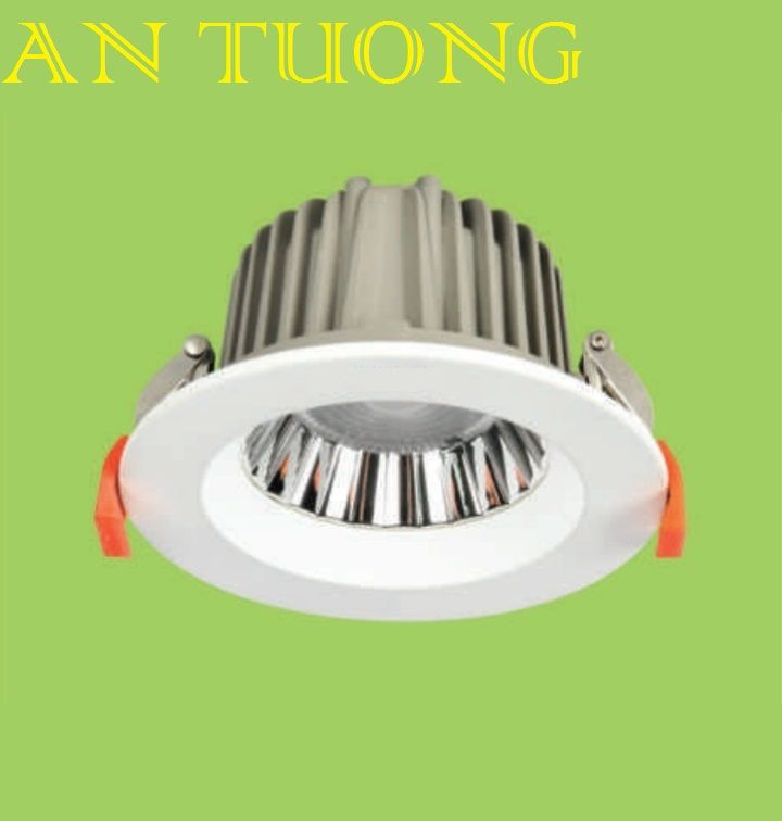 đèn led âm trần chiếu sâu 9w, góc chiếu 45độ, lổ khoét D75mm - bảo hành 5 năm