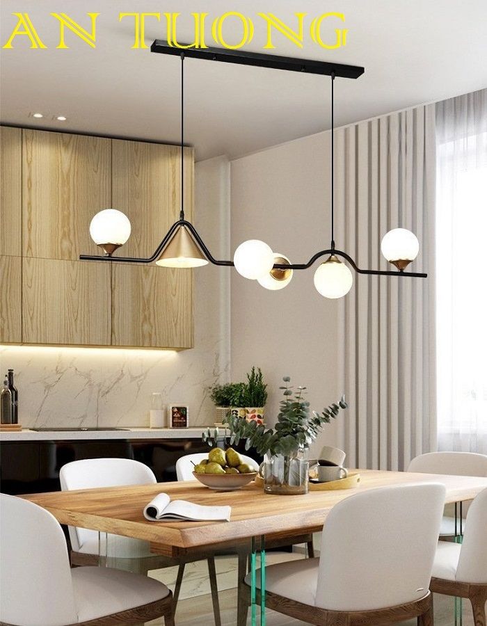 đèn thả bàn ăn, đèn thả trang trí bàn ăn, trang trí bàn đảo bếp, đèn trang trí quầy bar, đẹp - hiện đại 016