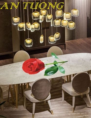  đèn thả bàn ăn, đèn thả trang trí bàn ăn, trang trí bàn đảo bếp, đèn trang trí quầy bar, đẹp - hiện đại 048 