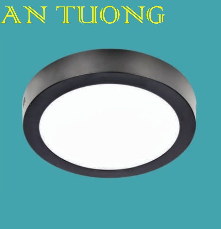 đèn led ốp trần ban công 18w, ốp nổi ban công 18w ánh sáng 3 màu, 3 chế độ, đổi màu - đen