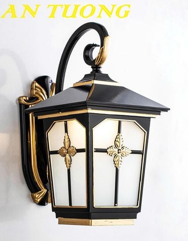  đèn treo tường ngoài trời chống nước trang trí vách tường, trụ cột ngoài trời tân cổ điển 065 