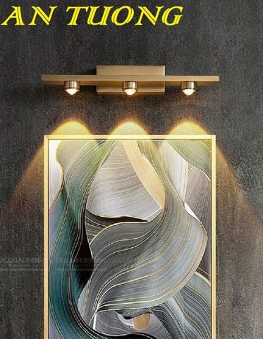  đèn soi tranh, soi gương treo tường decor 3 bóng trang trí đẹp hiện đại 