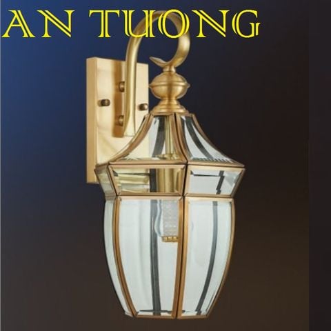  đèn trang trí ngoài trời treo vách tường ngoài trời bằng đồng cổ điển 010 