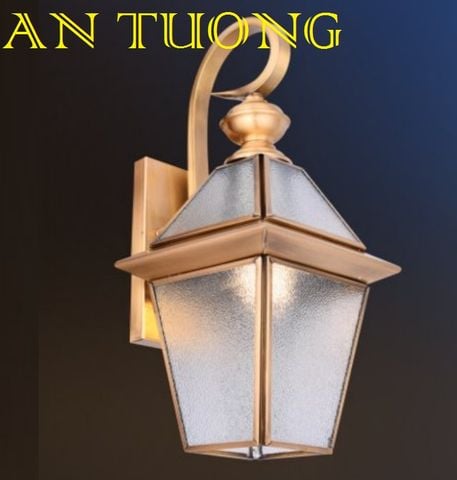  đèn trang trí ngoài trời treo vách tường ngoài trời bằng đồng cổ điển 012 