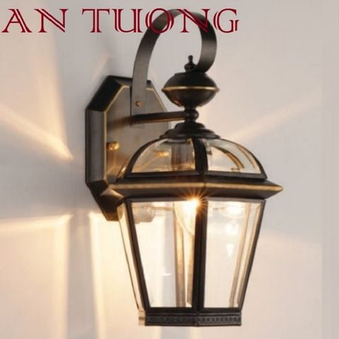  đèn trang trí ngoài trời treo vách tường ngoài trời bằng đồng cổ điển 024 