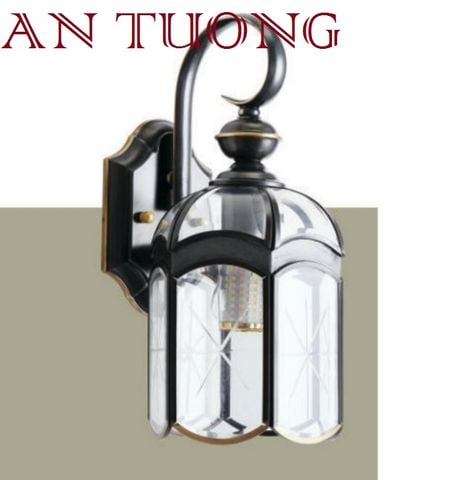 đèn trang trí ngoài trời treo vách tường ngoài trời bằng đồng cổ điển 026 