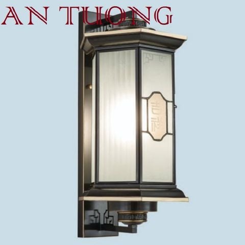  đèn trang trí ngoài trời treo vách tường ngoài trời bằng đồng cổ điển 029 