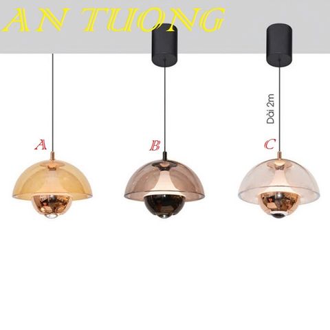  đèn treo thả trần trang trí quầy bar, đảo bếp, trang bàn ăn phòng bếp 012 