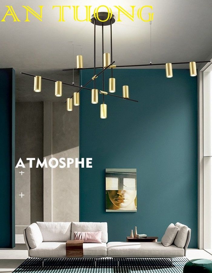 đèn thả trang trí phòng khách đẹp, hiện đại - đèn thả trang trí căn hộ chung cư 014