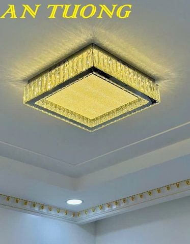  Đèn chùm pha lê ốp trần phòng khách đẹp, hiện đại 007 