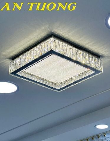  Đèn chùm pha lê ốp trần phòng khách đẹp, hiện đại 007 