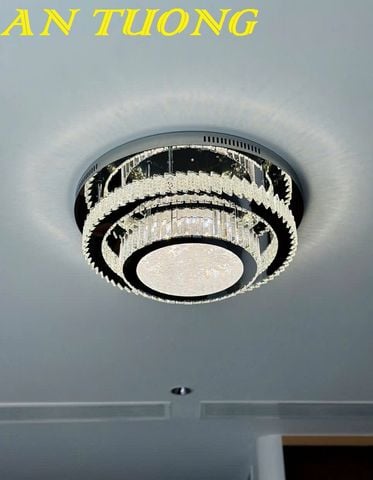  Đèn chùm pha lê ốp trần phòng khách đẹp, hiện đại 009 