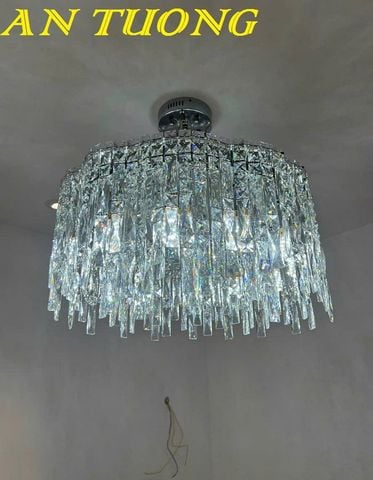  đèn chùm pha lê thả trần phòng khách đẹp hiện đại 0010 