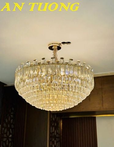  đèn chùm pha lê thả trần phòng khách đẹp hiện đại 0011 