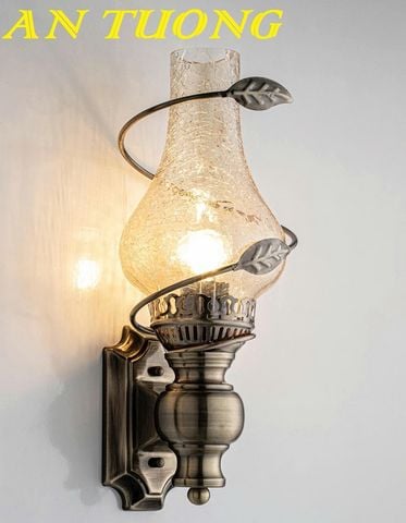  đèn thờ treo vách tường trang trí phòng thờ đẹp, cố kính 007 