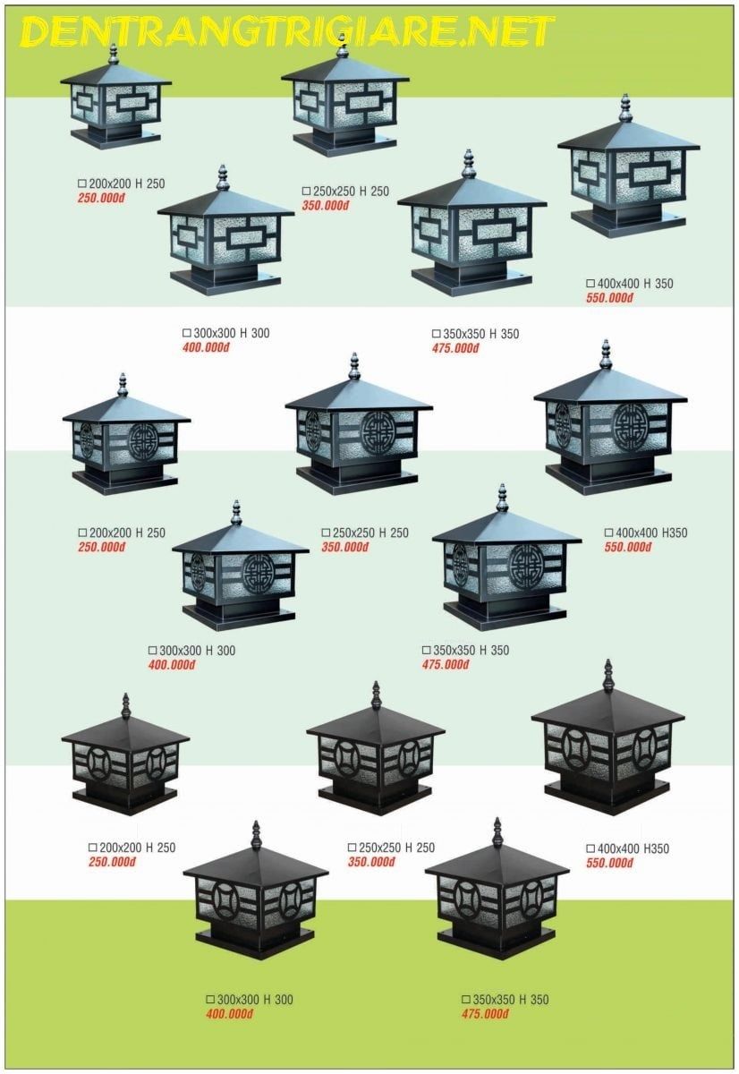 ĐÈN TRỤ CỔNG 003