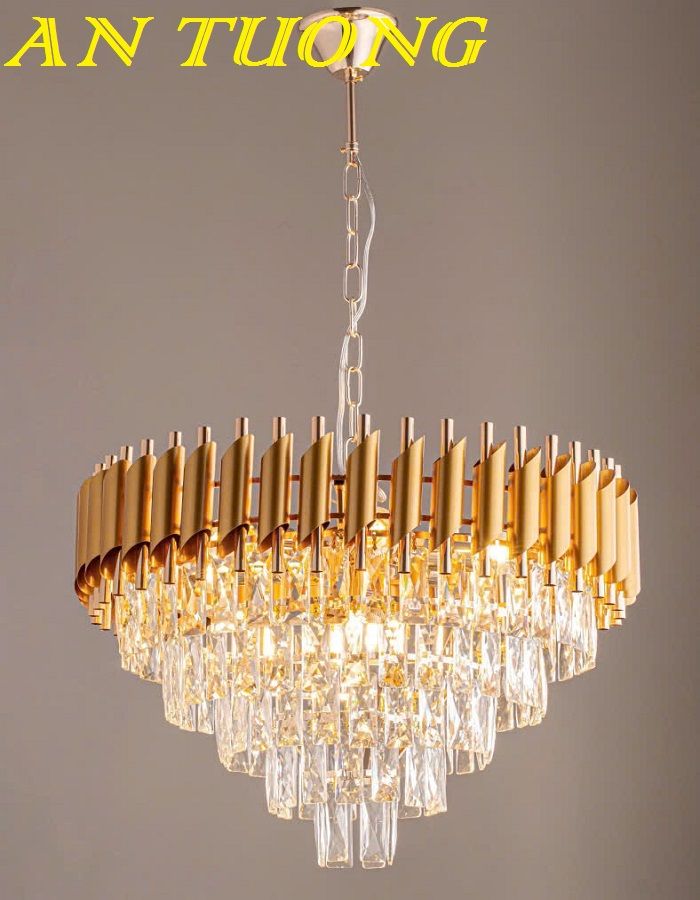 ĐÈN CHÙM PHA LÊ LED TRANG TRÍ PHÒNG KHÁCH 0011