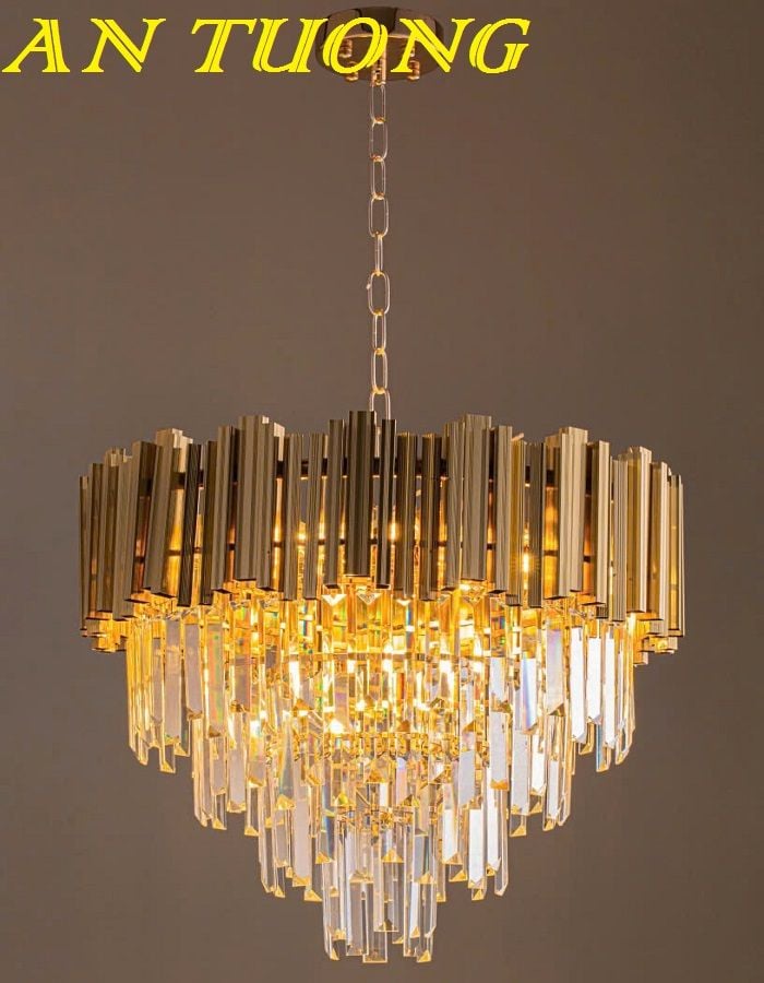 ĐÈN CHÙM PHA LÊ LED TRANG TRÍ PHÒNG KHÁCH 0012