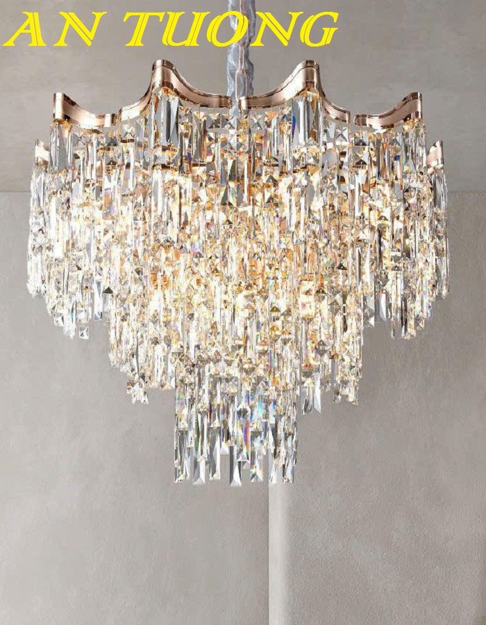 ĐÈN CHÙM PHA LÊ LED TRANG TRÍ PHÒNG KHÁCH 0018