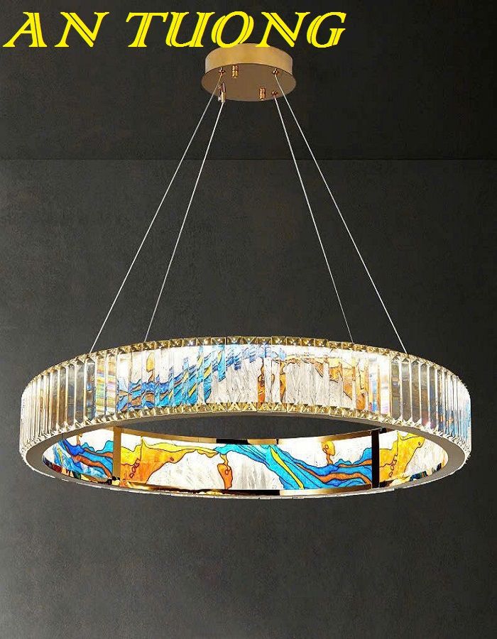 ĐÈN CHÙM PHA LÊ LED TRANG TRÍ PHÒNG KHÁCH 0022