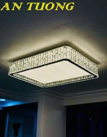  Đèn chùm pha lê ốp trần phòng khách đẹp, hiện đại 004 