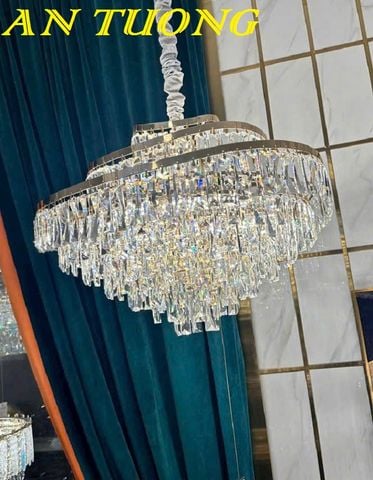  đèn chùm pha lê thả trần phòng khách đẹp hiện đại 006 