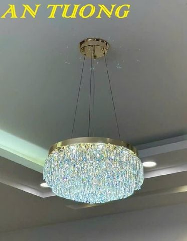  đèn chùm pha lê thả trần phòng khách đẹp hiện đại 009 