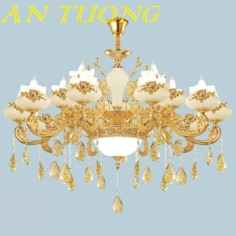  đèn chùm tân cổ điển đẹp giá rẻ trang trí phòng khách tân cổ điển 05 
