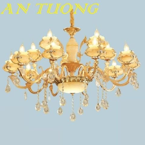  đèn chùm tân cổ điển đẹp giá rẻ trang trí phòng khách tân cổ điển 06 