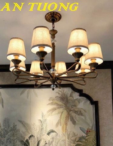  đèn chùm thả trần phòng khách indochine tân cổ điển đẹp 003 
