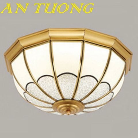  đèn đồng ốp trần trang trí ban công cổ điển, tân cổ điển 06 size 430mm 
