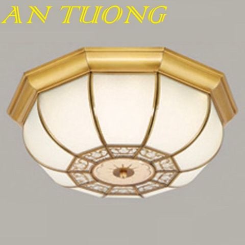  đèn đồng ốp trần trang trí ban công cổ điển, tân cổ điển 09 size 500mm 