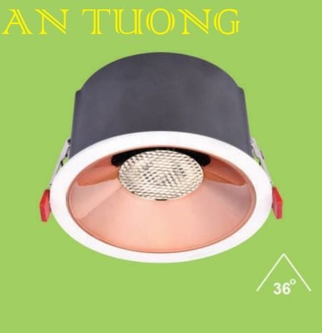  đèn led âm trần 10w lổ khoét D75mm góc chiếu 36 độ  - bảo hành 3 năm 