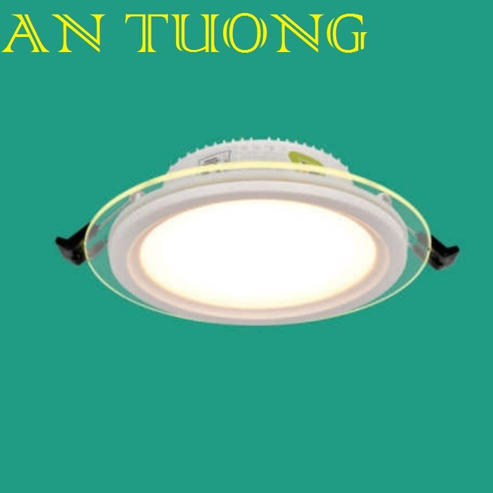 đèn led âm trần mặt kính 6w, mặt kiếng 6w