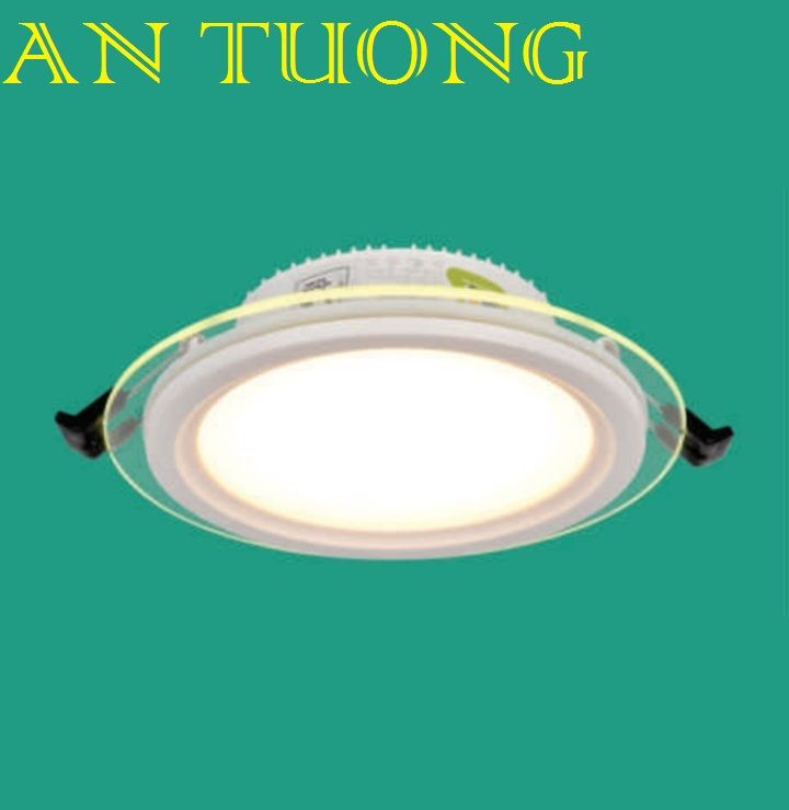 đèn led âm trần mặt kính 9w, mặt kiếng 9w