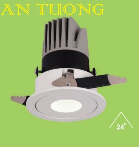  đèn led spotlight âm trần xoay chiếu điểm 10w - góc chiếu 24 độ 