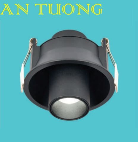  đèn led spotlight âm trần xoay chiếu điểm 10w góc chiếu 18 độ - đen 