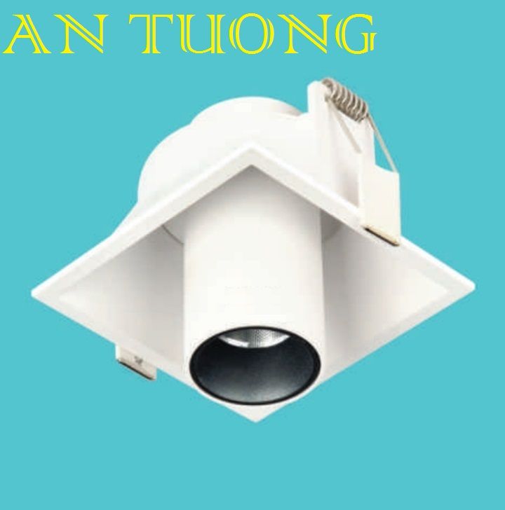 đèn led spotlight âm trần xoay chiếu điểm 10w góc chiếu 18 độ - vuông