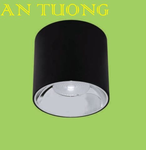  đèn lon led ốp nổi COB 15w vỏ đen 