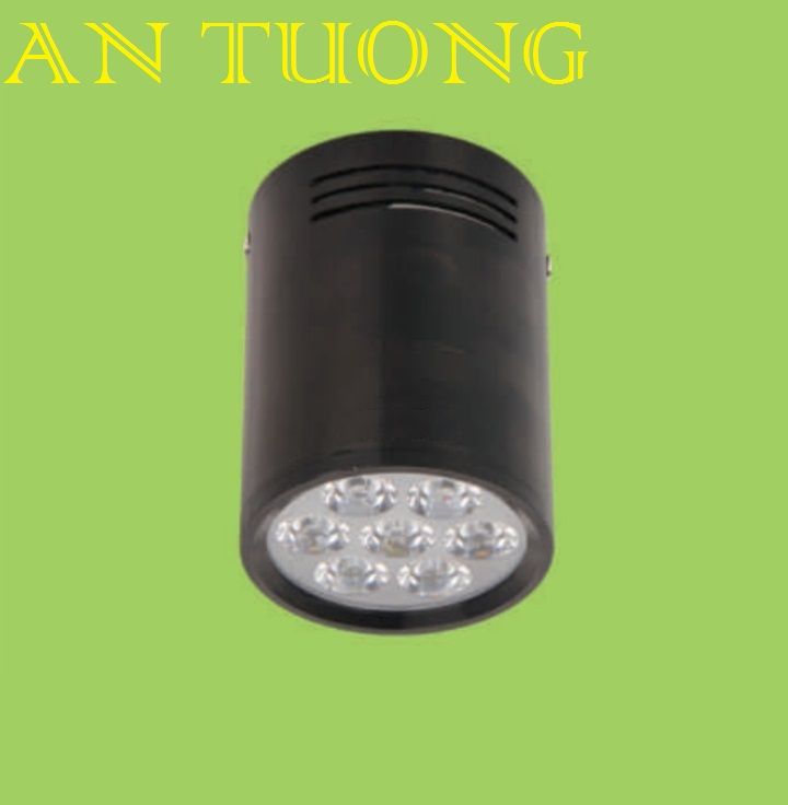 đèn lon led ốp trần mắt ết 7w vỏ đen