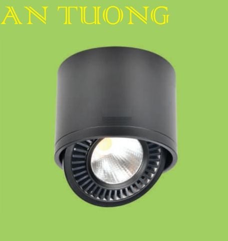  đèn lon led ốp trần nổi spotlight xoay chiếu điểm 3w vỏ đen 