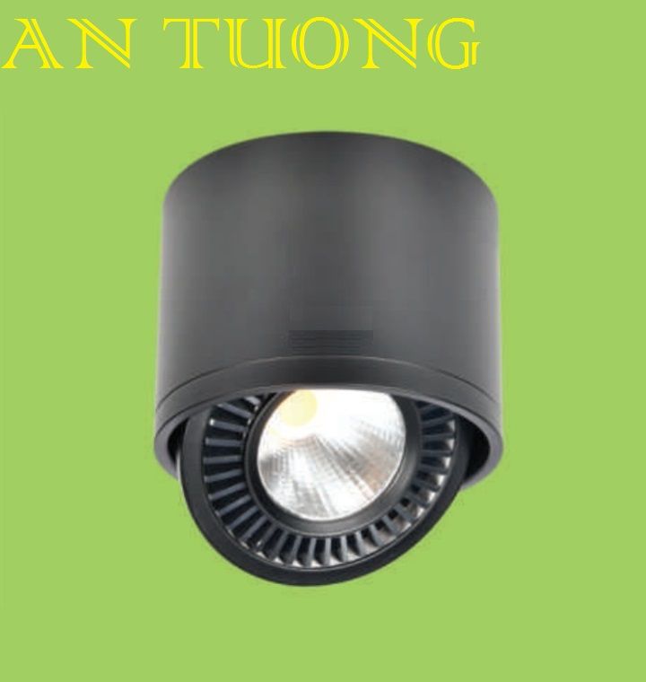 đèn lon led ốp trần nổi spotlight xoay chiếu điểm 3w vỏ đen